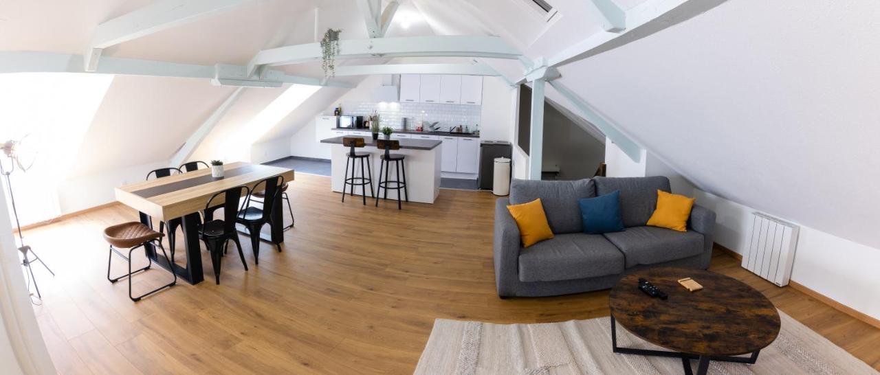 Appartement Atypique Proche Gare/ Dans L'Hyper-Centre Spacieux Pour 6P Au Coeur De Mulhouse Ngoại thất bức ảnh